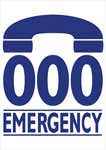 Dial 000 in an emergency logo Dial 000 in an emergency logo