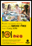 Public outdoor dining areas are smoke-free from 1 July 2016