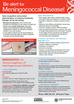 Be alert for meningococcal disease